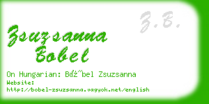 zsuzsanna bobel business card